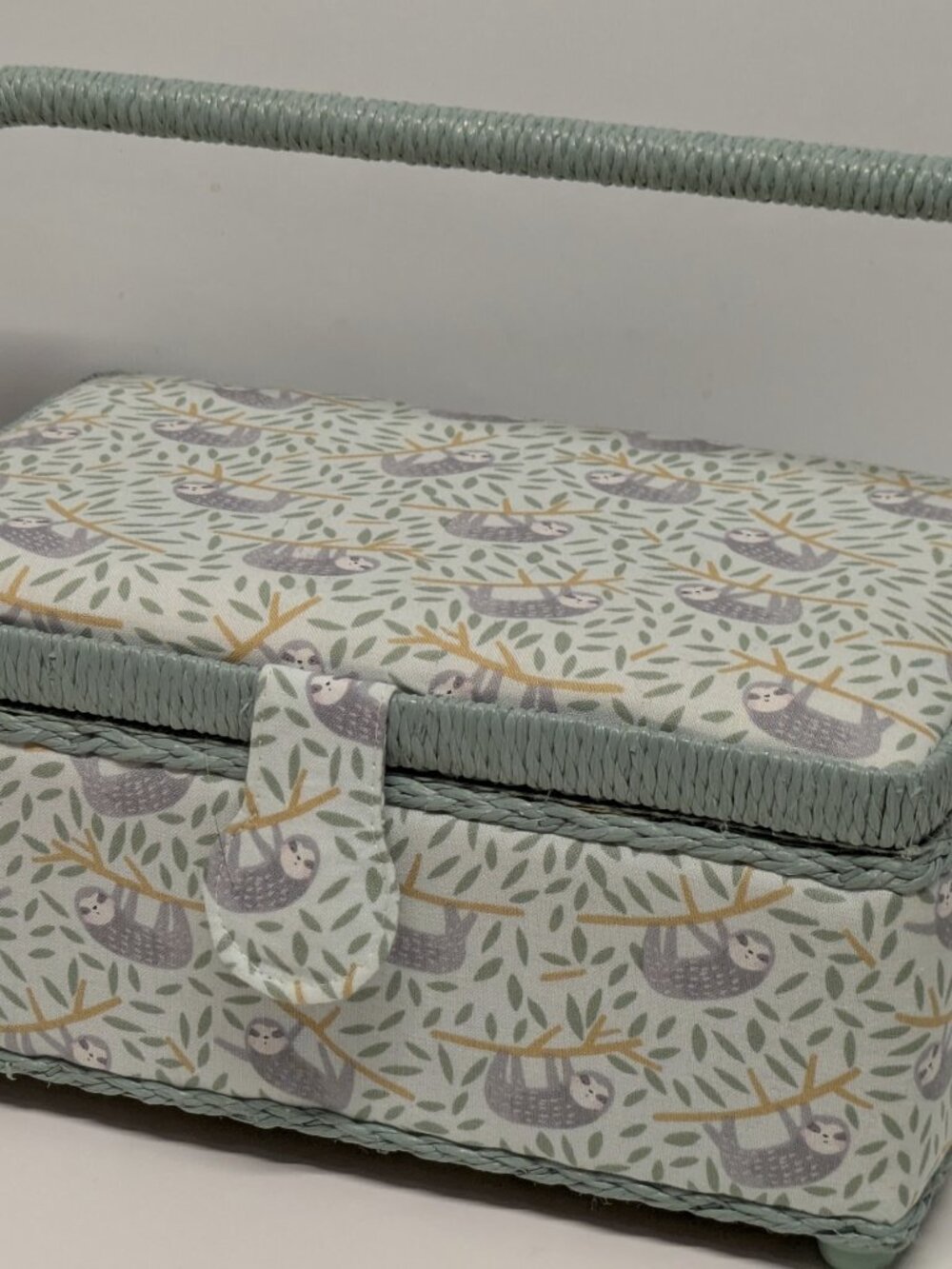 NEW! Adorable Sloth Sewing Basket - 9in x 6in x 3in